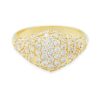 Pinky Ring Yellow Gold 18k with Diamonds